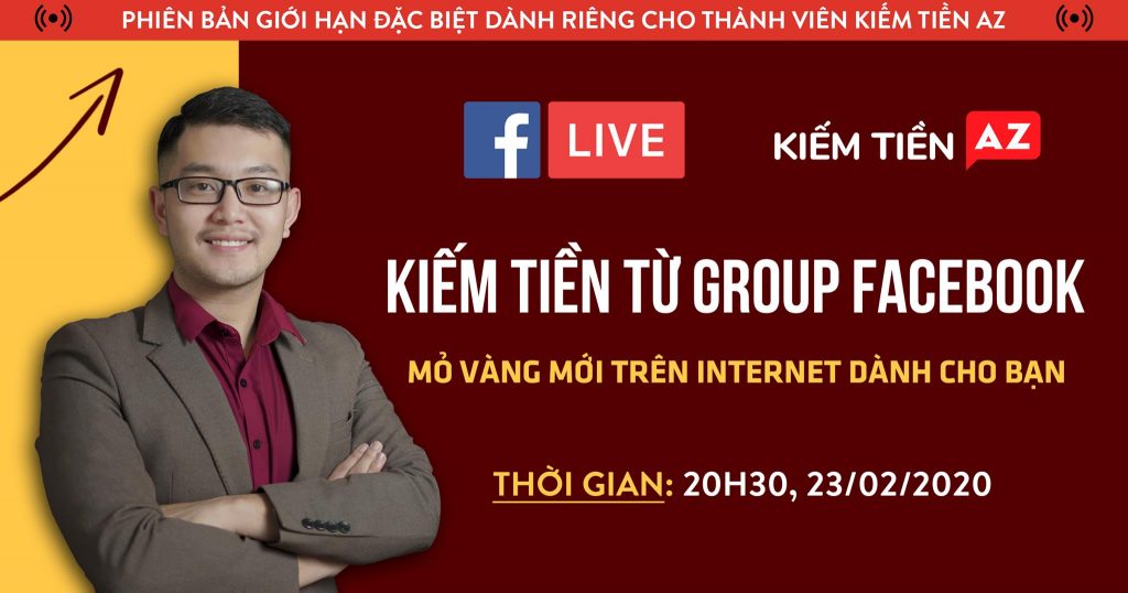 Lê Mạnh Tuân livestream kiếm tiền từ group facebook